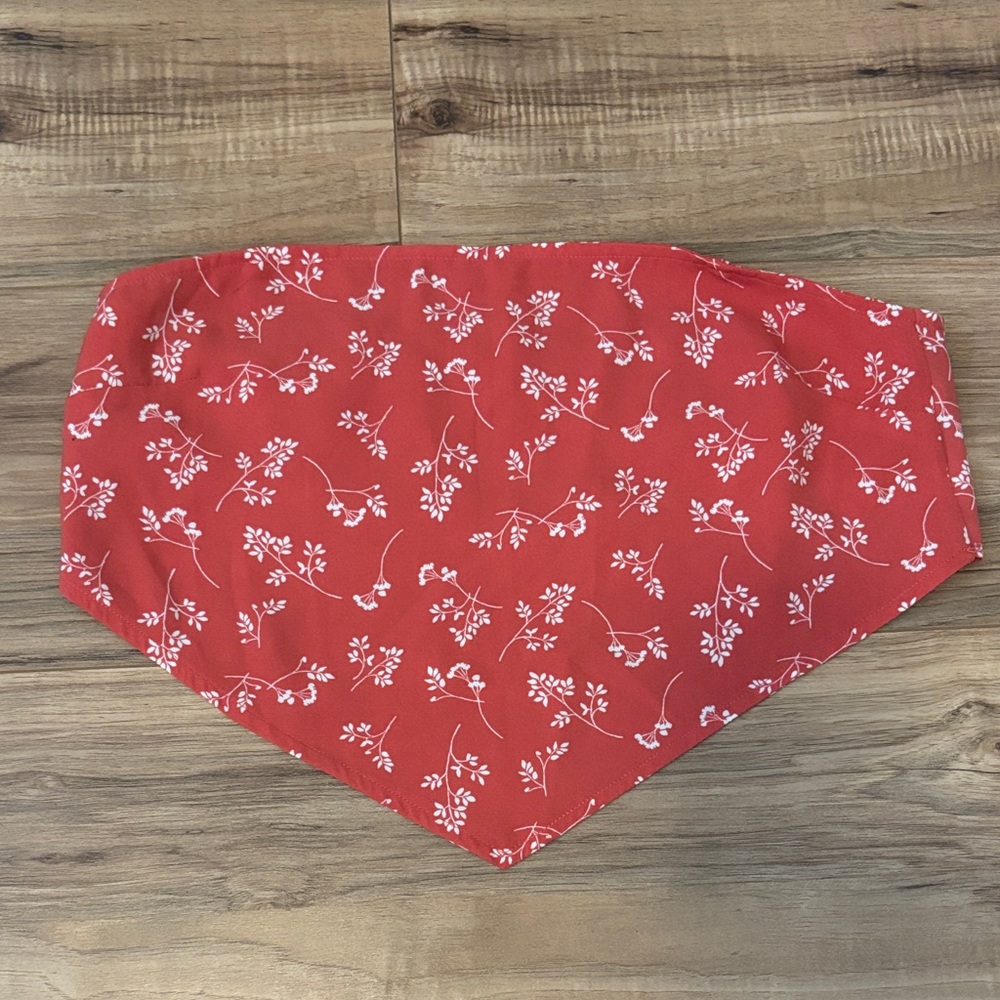 Abercrombie Floral Red Bandana Crop Top